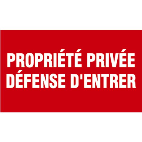 Image du produit : Panneau d'interdiction