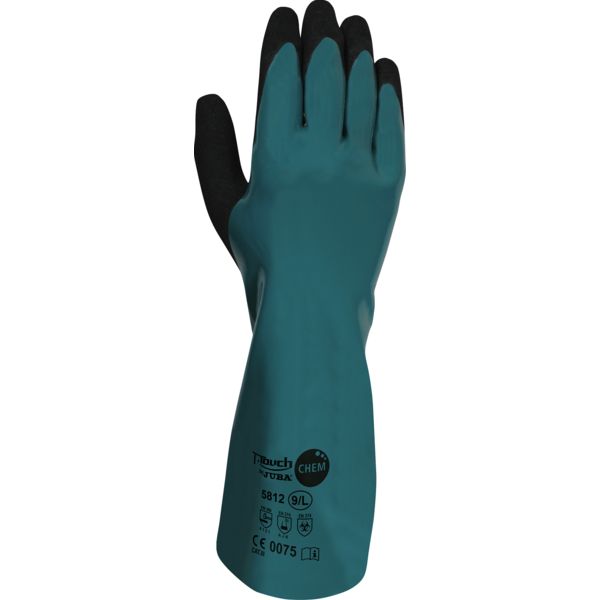 Image du produit : Gant double enduction nitrile + PU 5812 T-Touch Chem