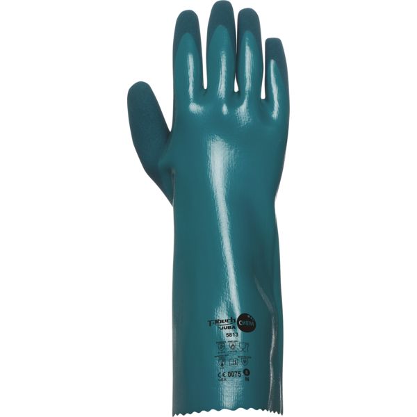 Image du produit : Gant double enduction nitrile + PU 5813 T-Touch Chem