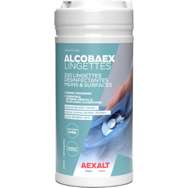 Image du produit : Lingettes désinfectantes Alcobaex 