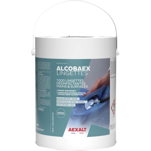 Image du produit : Lingettes désinfectantes Alcobaex 